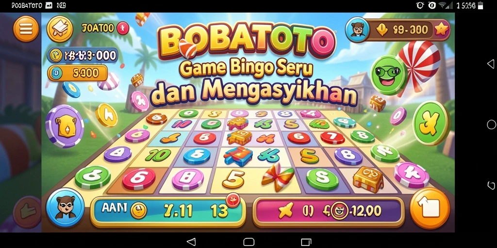 Tampilan gameplay seru BOBATOTO yang penuh dengan aksi Bingo.