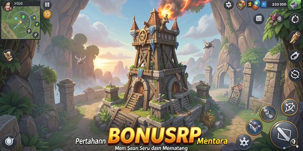 Tampilan gameplay BONUSRP yang menegangkan dan penuh strategi.