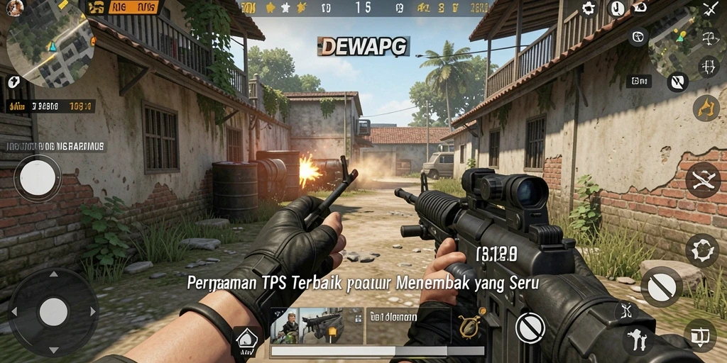 Gameplay DEWAPG menampilkan aksi menembak yang mendebarkan dan penuh strategi.