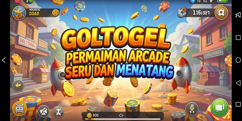 Screenshot GOLTOGEL menampilkan aksi permainan Arcade yang seru.