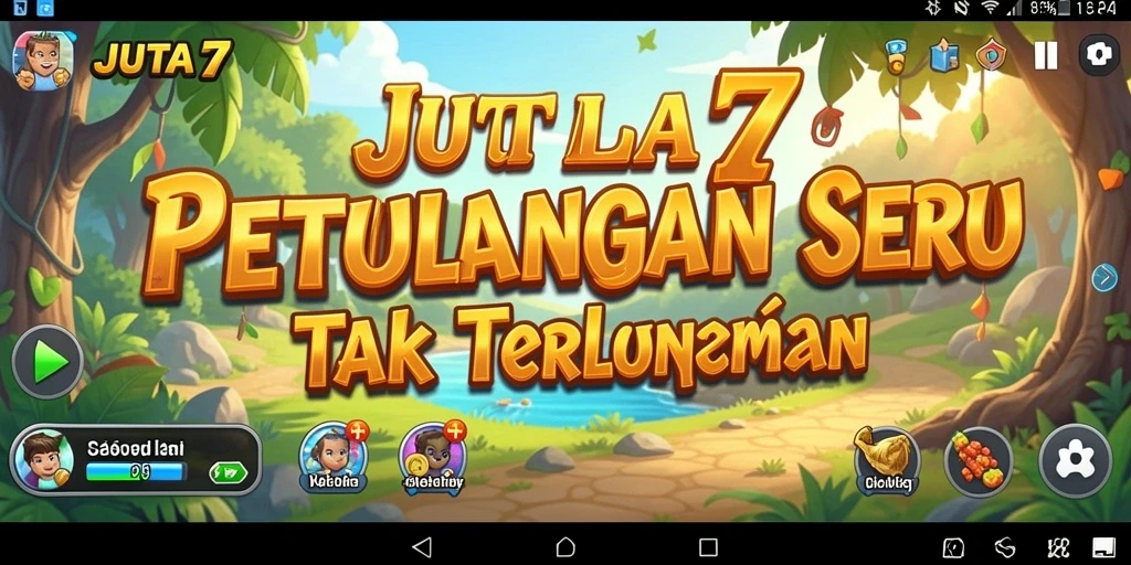 Screenshot gameplay JUTA7 yang menunjukkan aksi petualangan yang mendebarkan.