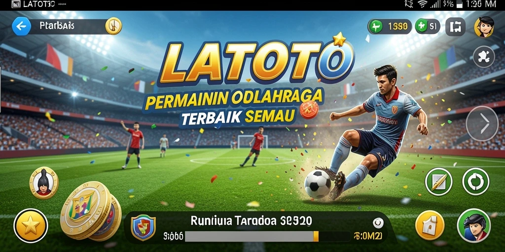 Tangkapan layar permainan LATOTO menampilkan aksi olahraga yang mendebarkan.