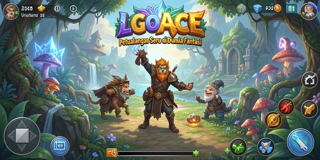 Tampilan gameplay menegangkan dalam LGOACE dengan karakter berani.
