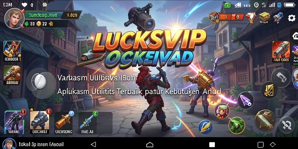 Tampilan LUCKSVIP menampilkan berbagai fitur utilitas yang bermanfaat.