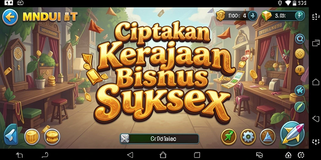 Tampilan gameplay MNDUIT dengan elemen Tycoon yang menarik.