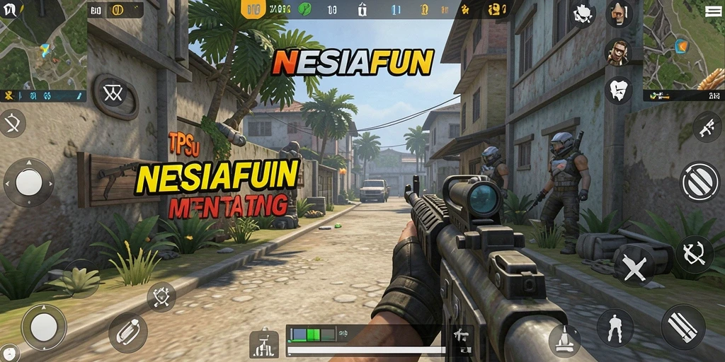 Screenshot utama gameplay <strong>NESIAFUN</strong> menampilkan aksi bela diri yang intens.
