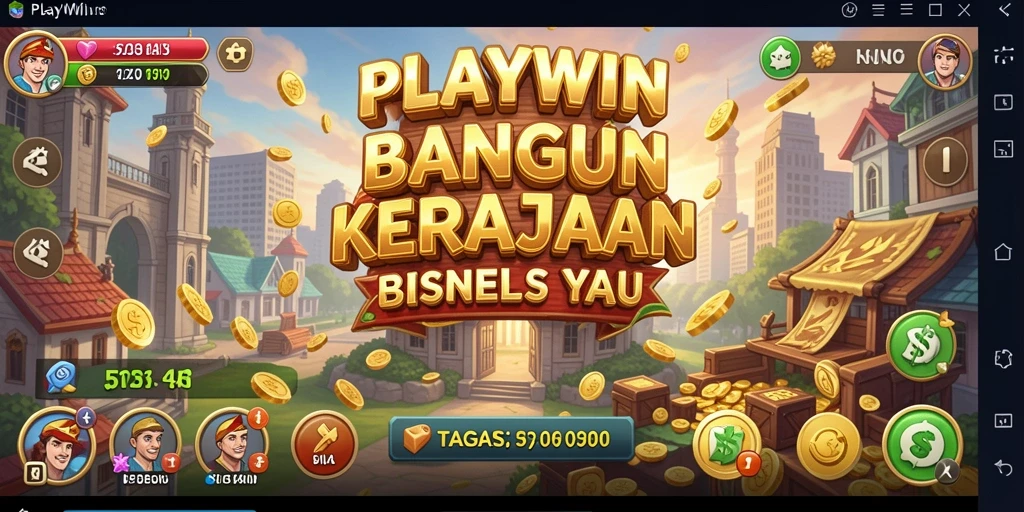 Tampilan gameplay <strong>PLAYWIN</strong> menunjukkan interaksi manajerial yang seru.