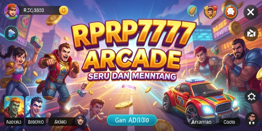 Screenshot utama RPRP777 menampilkan gameplay Arcade yang seru dan menantang.