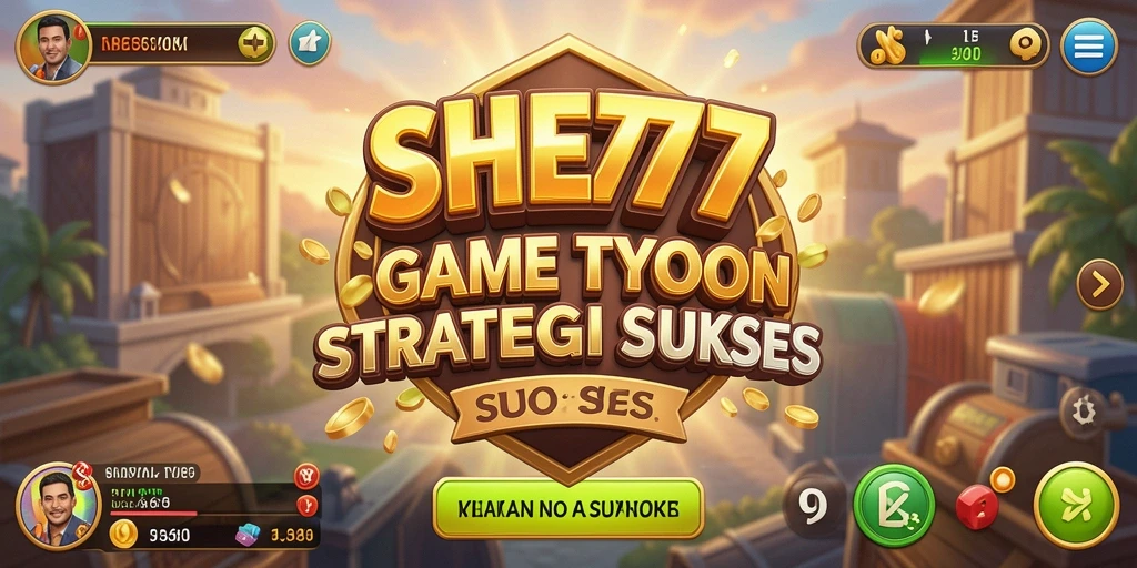 Tampilan gameplay SHE777 menunjukkan keseruan membangun kerajaan bisnis.