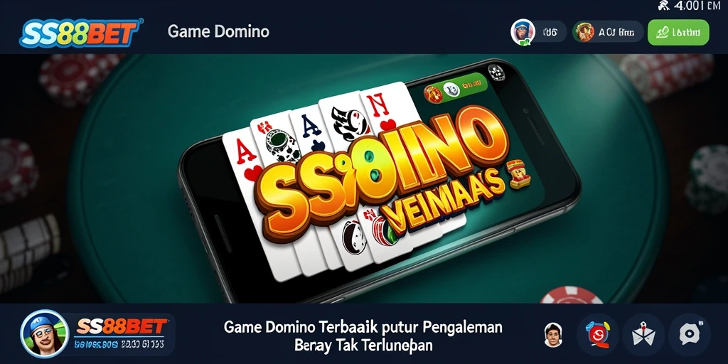 Tampilan gameplay SS88BET yang menarik dan interaktif dalam permainan Domino.