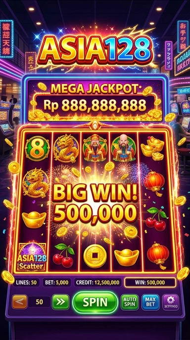 Tampilan interface aplikasi asia128 yang sederhana dan mudah dinavigasi.